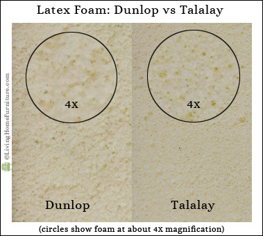 Dunlop Vs Talalay Latex 63
